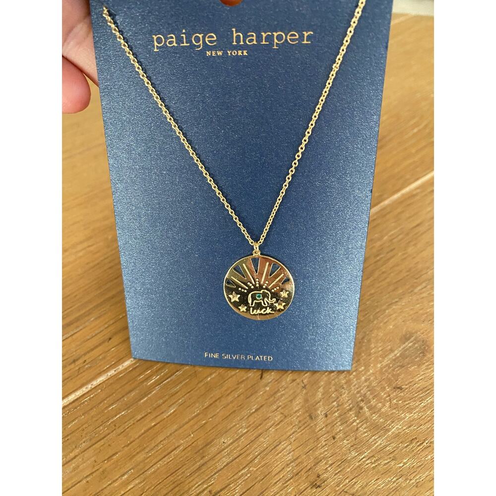 NEW Paige Harper elephant Luck necklace